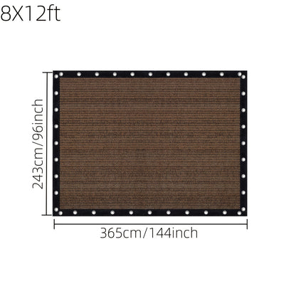 Shade Cloth shown in the 8X12ft option