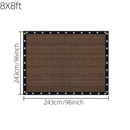 Shade Cloth shown in the 8X8ft option