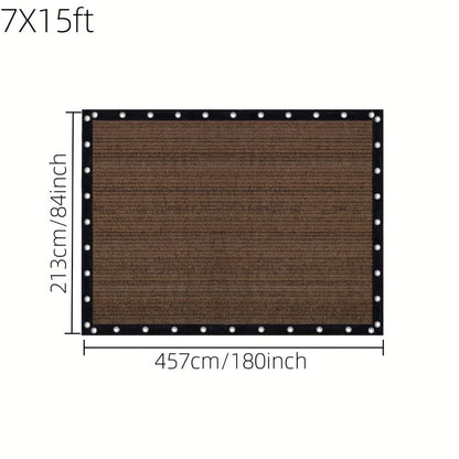 Fabric HDPE Outdoor Patio Roller Shade with UV Protection and Reinforced Corners detail image - detail view 12