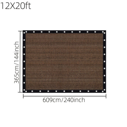 Fabric HDPE Outdoor Patio Roller Shade with UV Protection and Reinforced Corners detail image - detail view 26