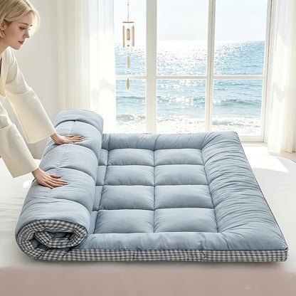 Mattress Toppers shown in the Blue, Twin (39"x75") option