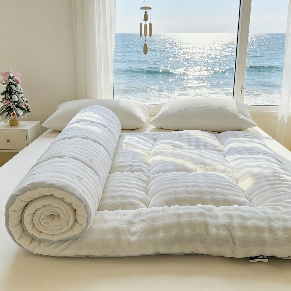 Fabric Mattress Topper with Waterproof Protection and Multiple Color Options for Bedroom detail image - detail view 9
