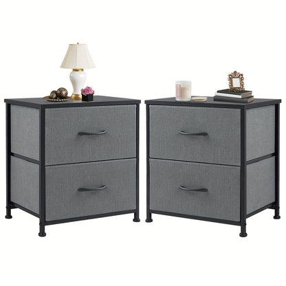 Nightstand shown in the 2 Pack-Grey option