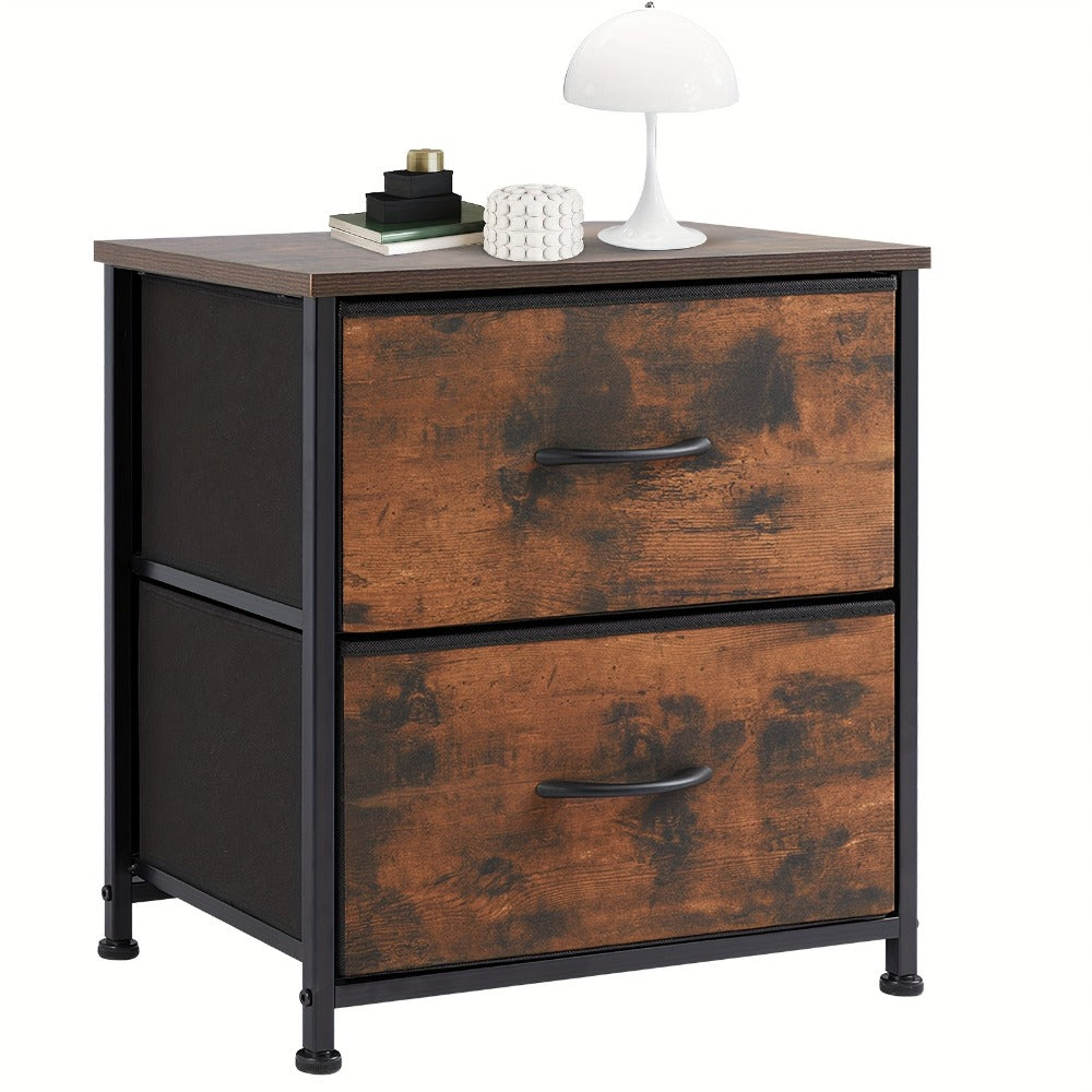 Fabric Nightstand, Bedroom Side Table for Practical Everyday Home Use detail image - detail view 5