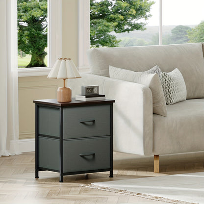Nightstand shown in the Charcoal Gray, 1pc option