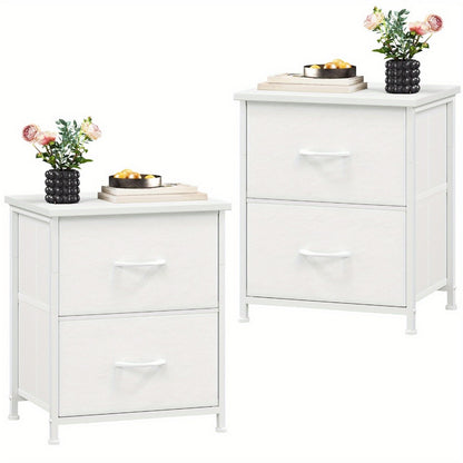 Fabric Nightstand with Multiple Color Options, Bedside Table for Bedroom detail image - detail view 17