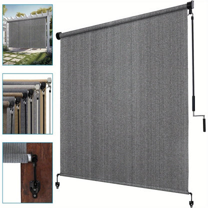 Fabric Outdoor Patio Roller Shade with Multiple Color Options and Added Privacy detail image - detail view 3