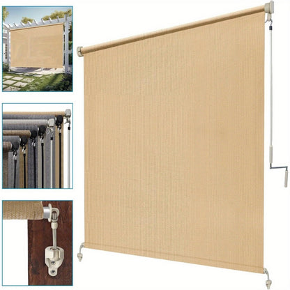 Fabric Outdoor Patio Roller Shade with Multiple Color Options and Added Privacy detail image - detail view 6