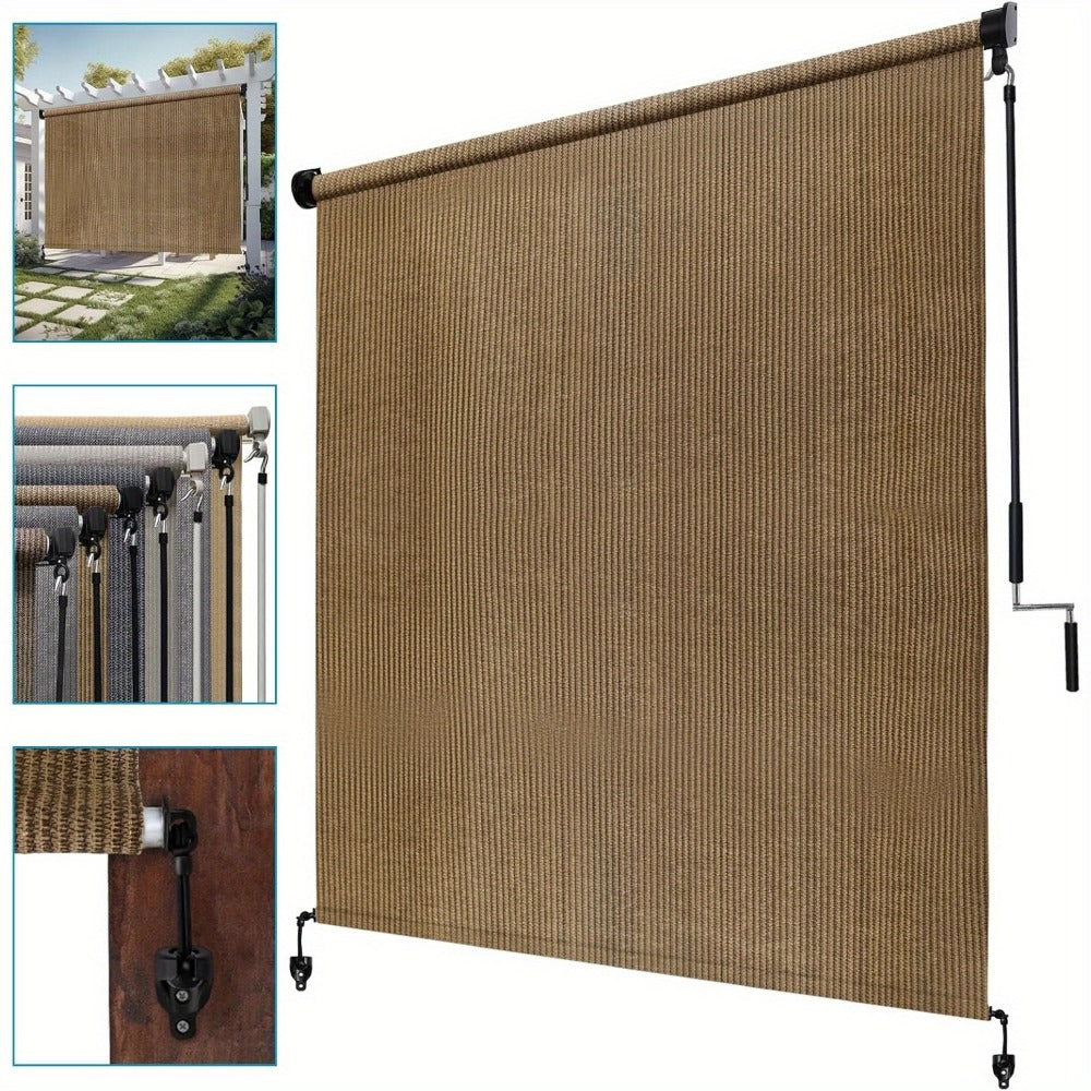 Fabric Outdoor Patio Roller Shade with Multiple Color Options and Added Privacy detail image - detail view 8