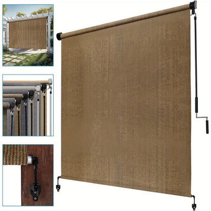 Fabric Outdoor Patio Roller Shade with Multiple Color Options and Added Privacy detail image - detail view 8