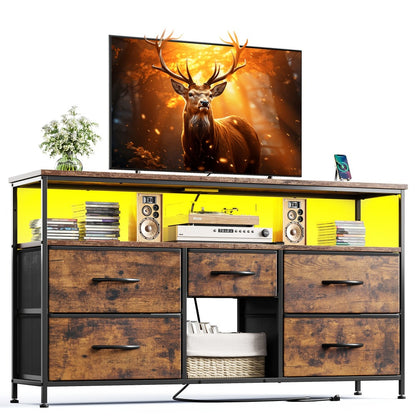 Fabric TV Stand, Media Console Cabinet for Practical Everyday Home Use detail image - detail view 5
