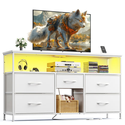 TV Stand shown in the White Surface option