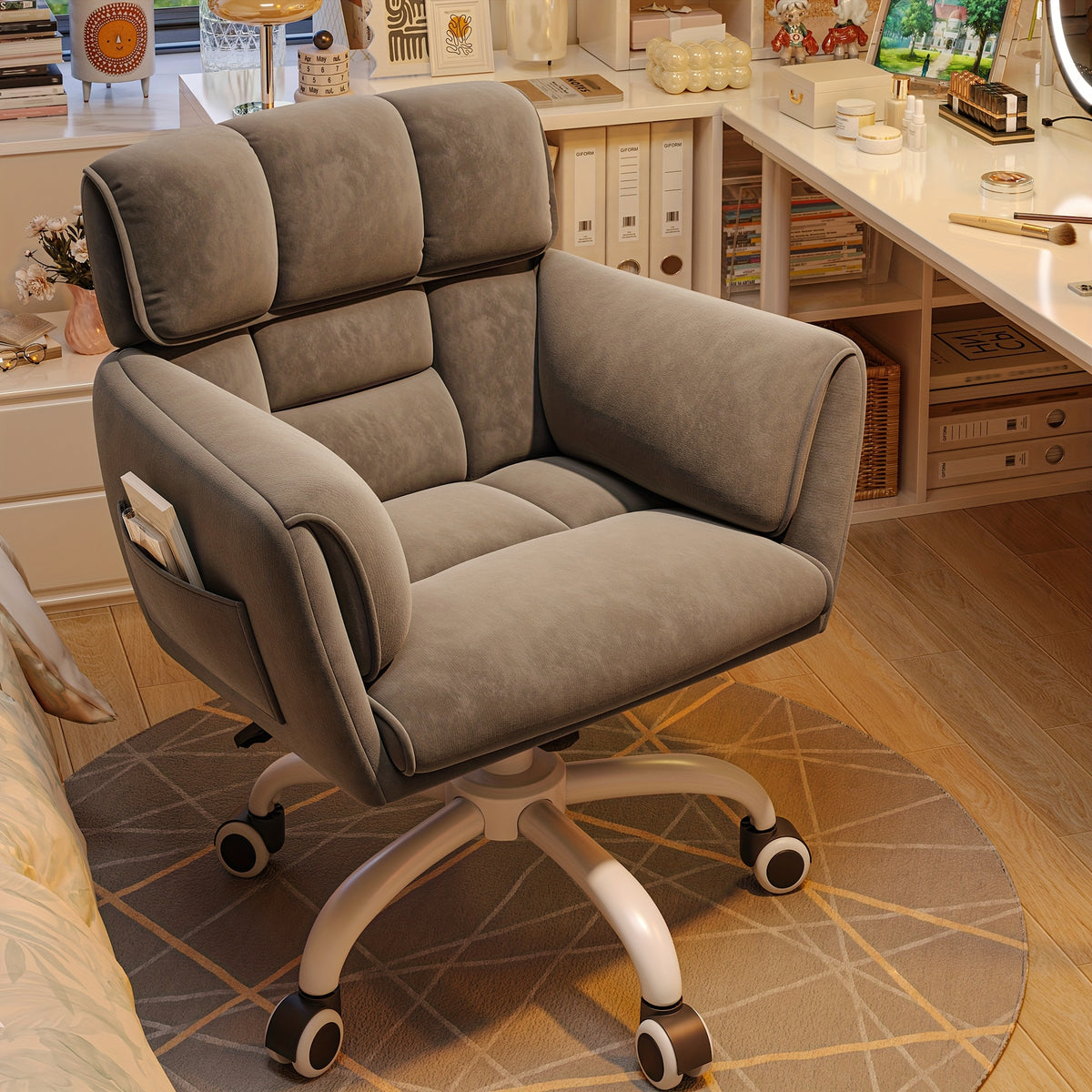 Accent Chair shown in the Grey option