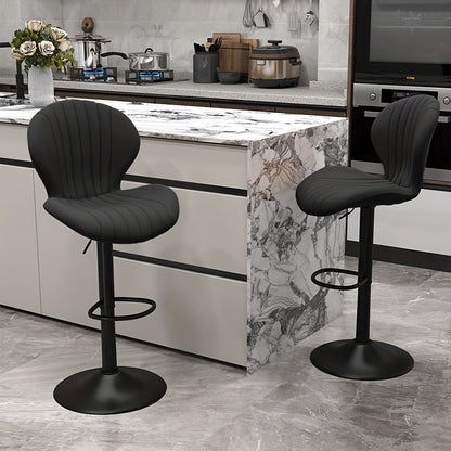 Bar Stool shown in the Black, Set Of 2 option