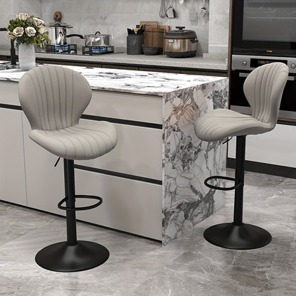 Bar Stool shown in the Grey, Set Of 2 option