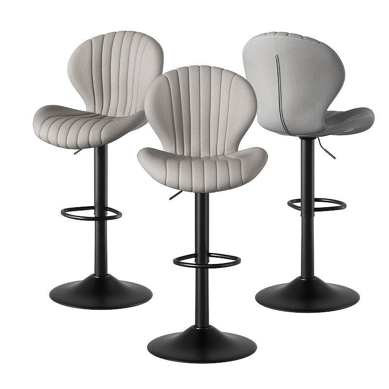 Bar Stool shown in the Grey, set of 3pcs option