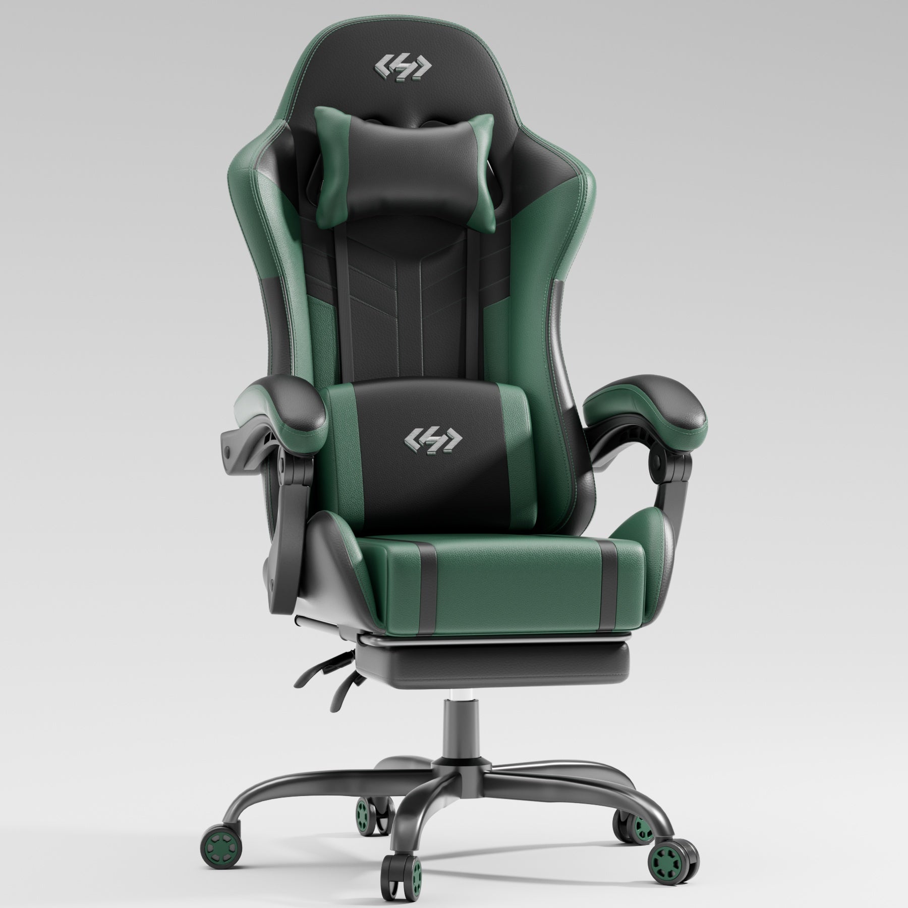 Gaming Chair shown in the Black And Green option