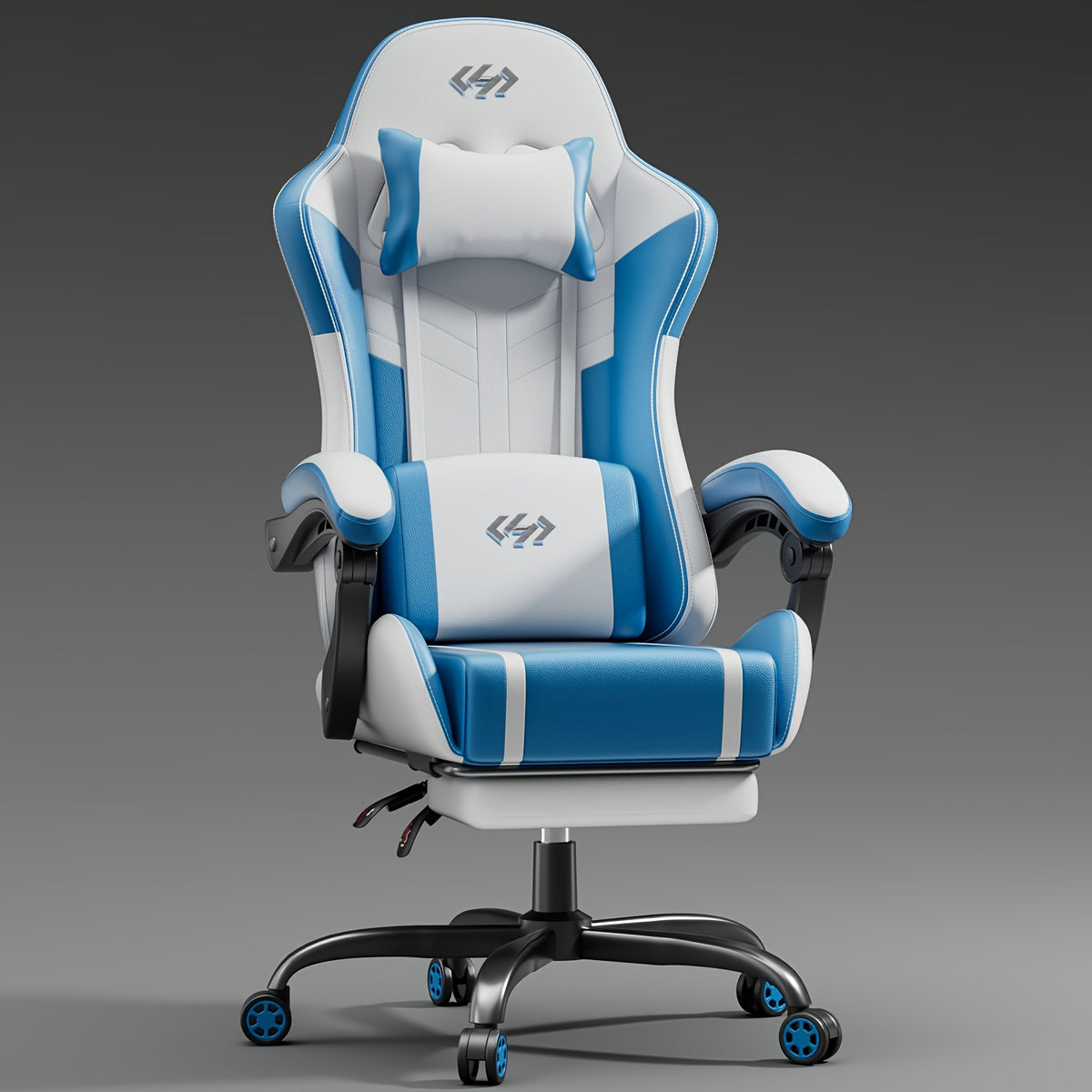 Gaming Chair shown in the Blue option