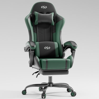 Faux Leather Gaming Chair, Reclining Computer Chair for Home Office detail image - detail view 13