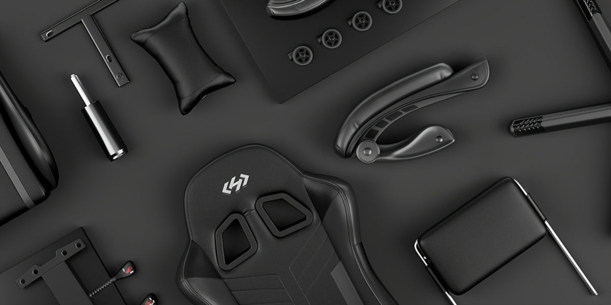 Faux Leather Gaming Chair, Reclining Computer Chair for Home Office detail image - detail view 24