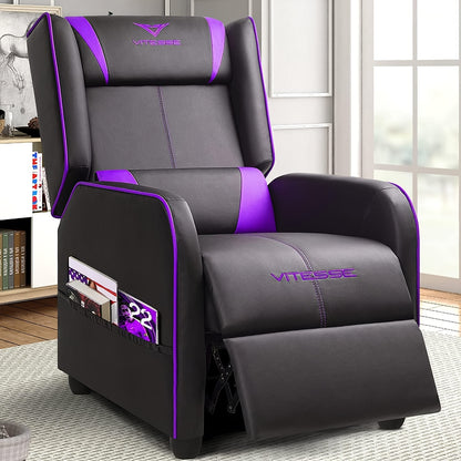 Gaming Recliner Chair shown in the Purple option