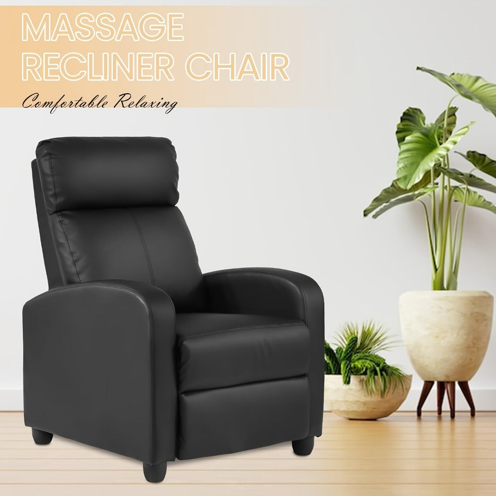 Faux Leather Recliner Chair with Footrest and Fold-Out Lounger detail image - detail view 5