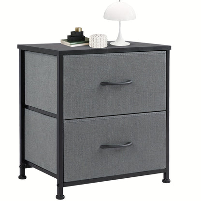 [Skinny Fabric Storage Tower] Dresser For Bedroom, Storage Drawers, Skinny Fabric Storage Tower With 2/4 Drawers, Tower Organizer Unit, Chest Of Drawers With Wooden Top For Closet, Laundry, Entryway