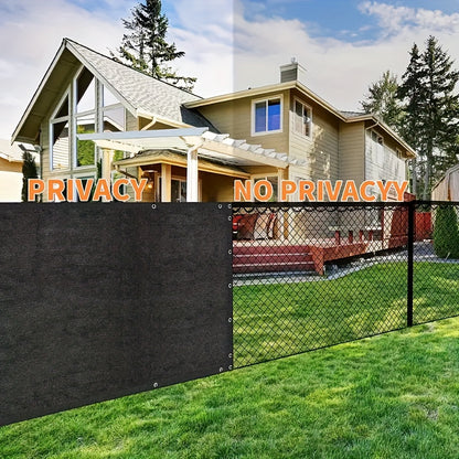 [UV Protection Shade Mesh] 6' X 50' Privacy Screen Fence, 150 GSM 90% Blockage Heavy Duty Windscreen Fence Cover With Zip Ties & Grommets, UV Protection Shade Mesh For Outdoor, Balcony, Railing, Backyard, Patio, Black, Beige, Green