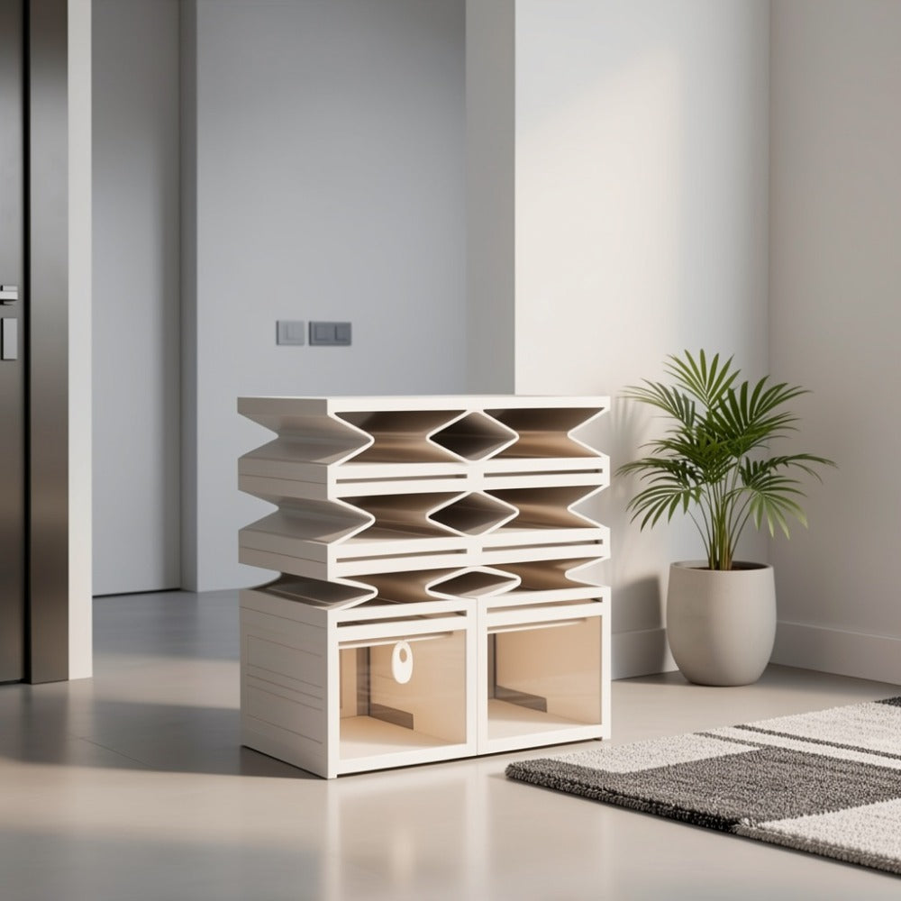 Foldable Shoe Storage Organizer 3, 5 or 6-Tier | Large Capacity Space-Saving Shoe Cabinet for Entryway, Corridor, Bedroom & Living Room | Stackable Multi-Functional Shoe Rack