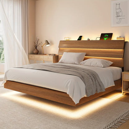 Bed Frame shown in the Walnut, King option