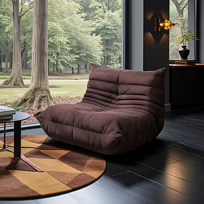 Floor Sofa shown in the Coffee Brown option
