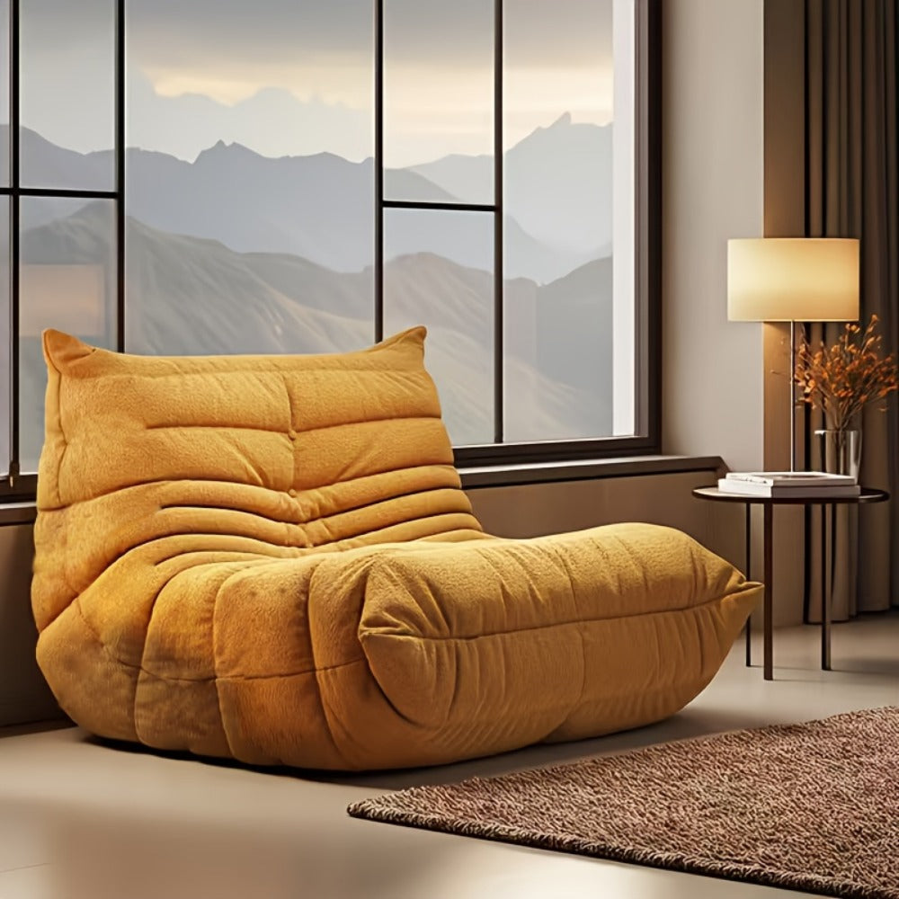 Floor Sofa with Modular Design and Tufted Back for Living Room detail image - detail view 10