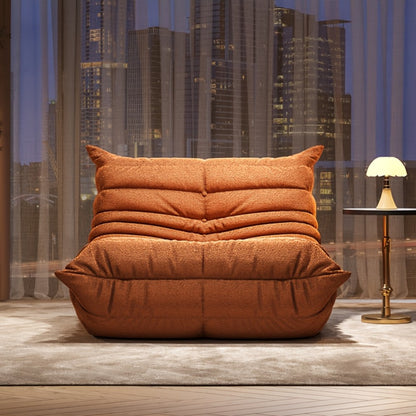 Floor Sofa with Modular Design and Tufted Back for Living Room detail image - detail view 14