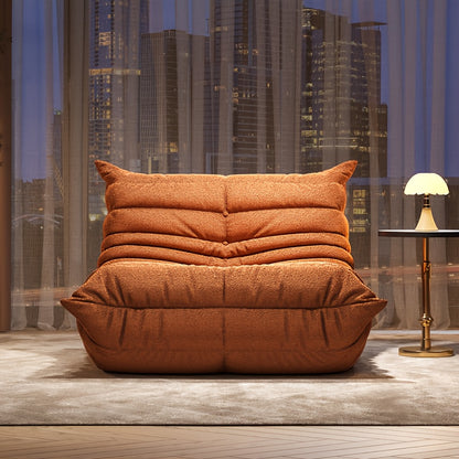 Floor Sofa shown in the Orange option