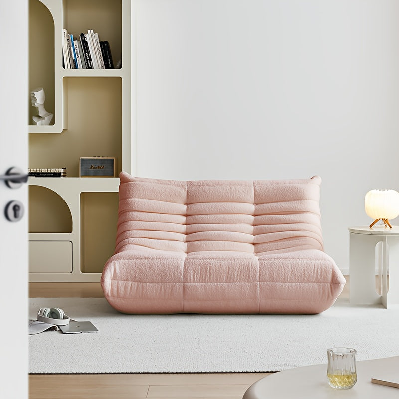 Floor Sofa shown in the Pink two-seater sofa option