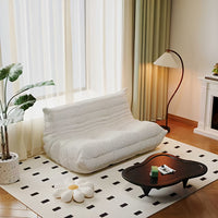 White two-seater sofa