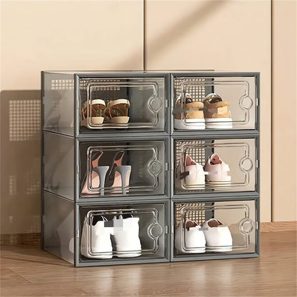 Shoe Box shown in the Gray, 6pcs option