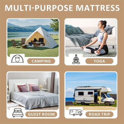 Foldable Floor Mattress, Portable Guest Bed for Bedroom Comfort and Support detail image - detail view 8