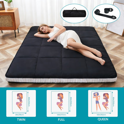 Foldable Floor Mattress with Memory Foam, Portable Guest Bed detail image - detail view 3