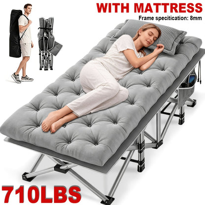 Foldable Heavy-Duty Camping Bed with Tool-Free Assembly for Bedroom detail image - detail view 5