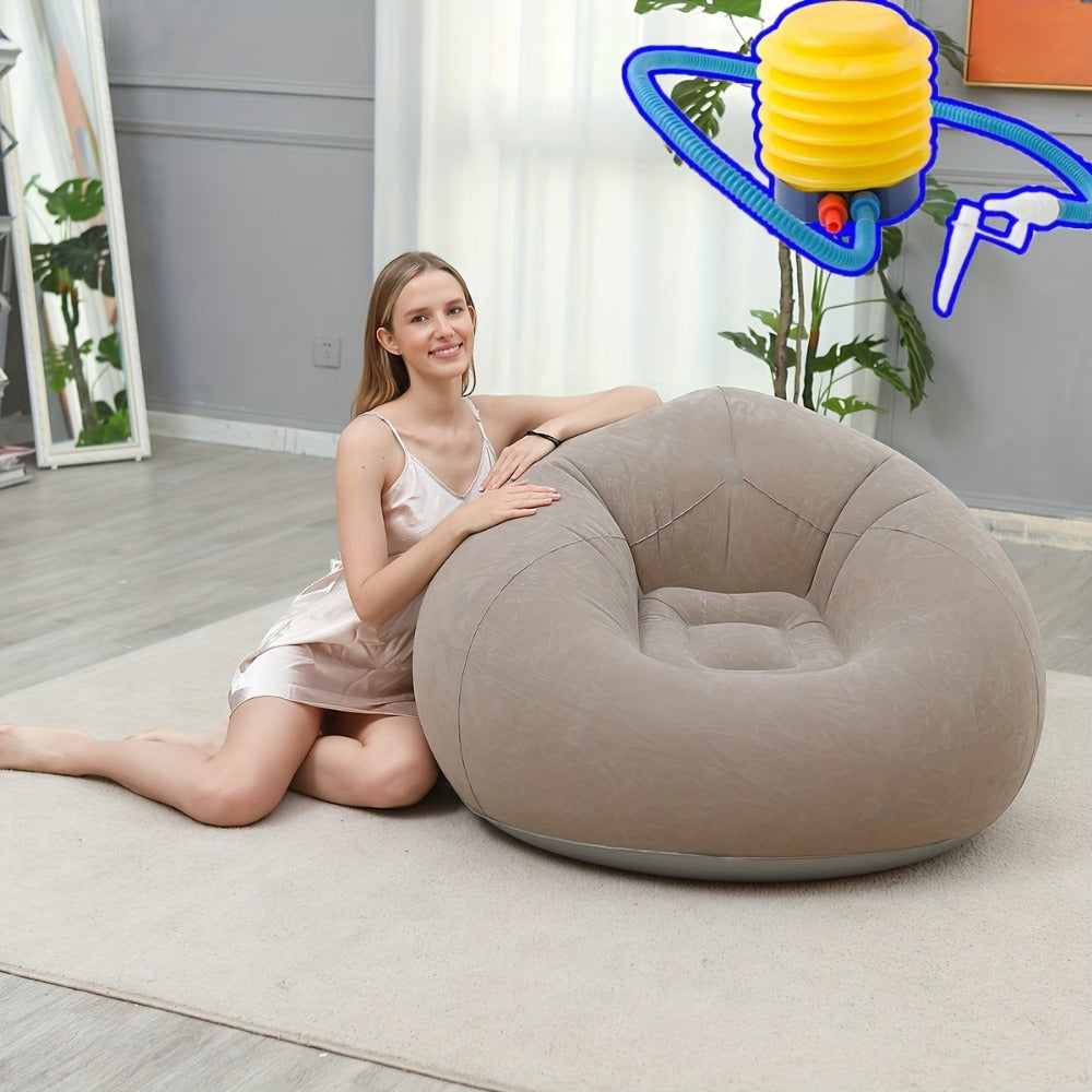Foldable Inflatable Chair with Tool-Free Assembly for Living Room detail image - detail view 6