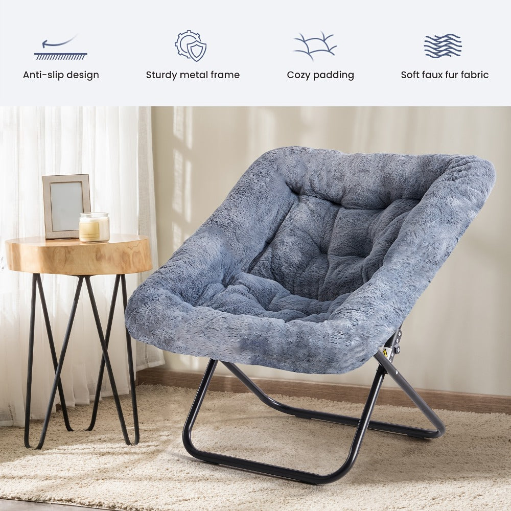 Foldable Leisure Chair with Padded Seat for Comfortable Everyday Seating in Bedroom detail image - detail view 15