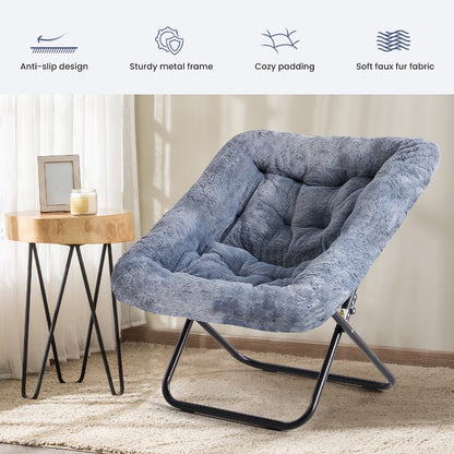 Foldable Leisure Chair with Padded Seat for Comfortable Everyday Seating in Bedroom detail image - detail view 15