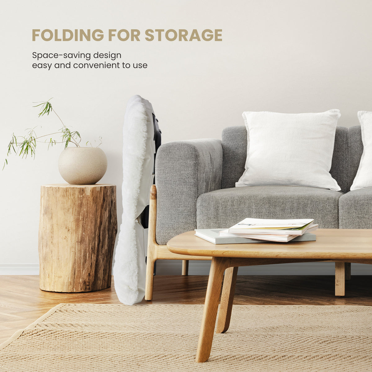Foldable Lounge Chair with Multiple Color Options for Bedroom detail image - detail view 6