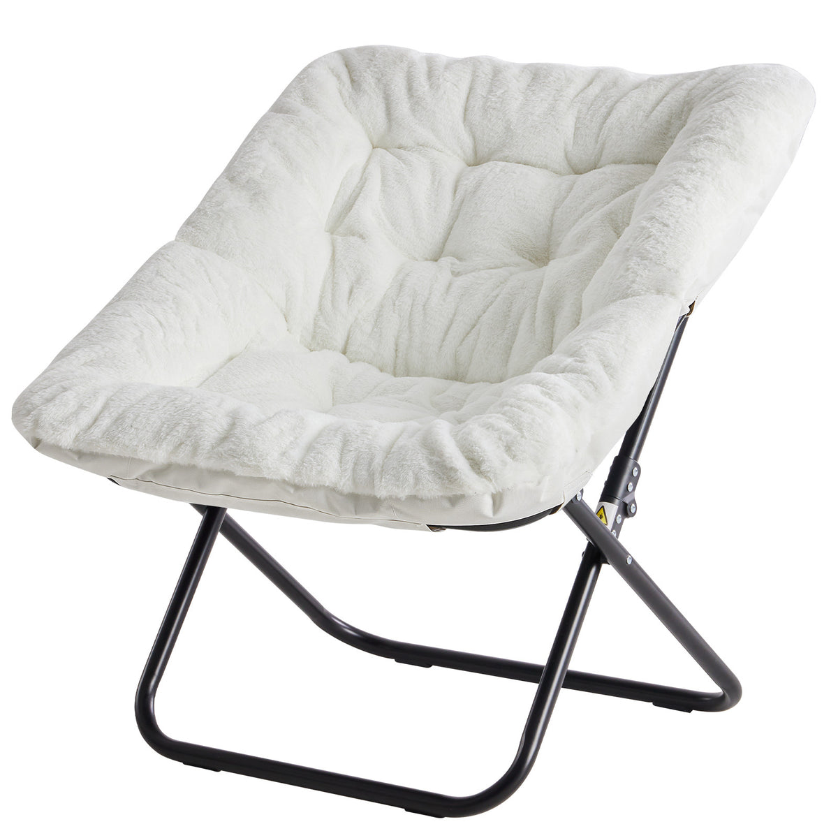 Lounge Chair, Faux Fur Folding for Adults & Teens - Soft Plush Reading Chair for Bedroom shown in the main product view