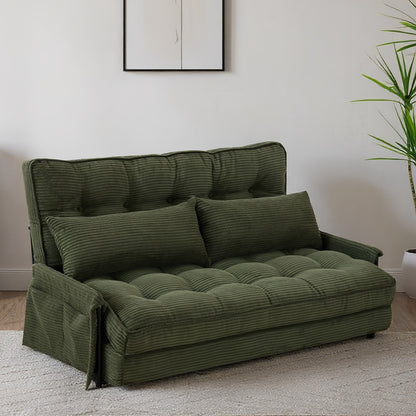 Foldable Metal Sofa Bed with Fold-Out Lounger for Comfortable Everyday Seating in Bedroom detail image - detail view 7