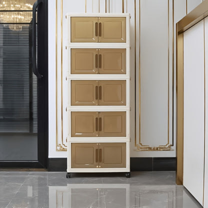 Foldable Plastic Garage Storage Cabinet with Stackable Design detail image - detail view 10