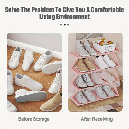 Foldable Shoe Rack with Large-Capacity Storage for Organized Everyday Storage detail image