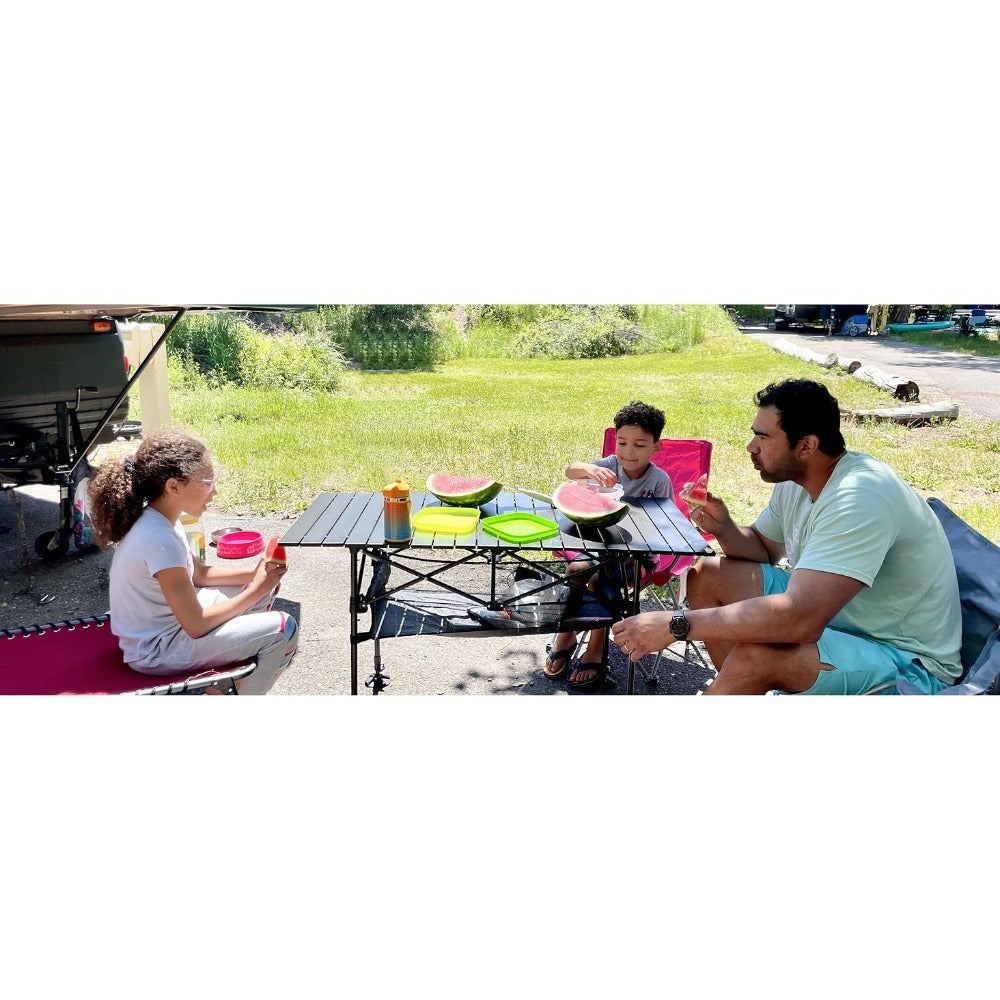 Folding Camping Table with Adjustable Height and Carry Bag for Patio detail image - detail view 11