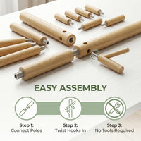 1pcs Natural wood color
